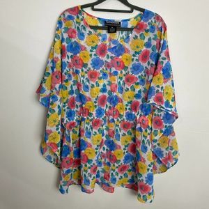 Citicraze, floral cover-up. Size XL